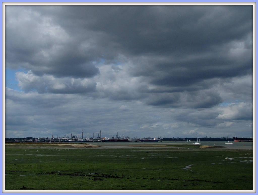 Skies over Portsmouth harbour by busylady