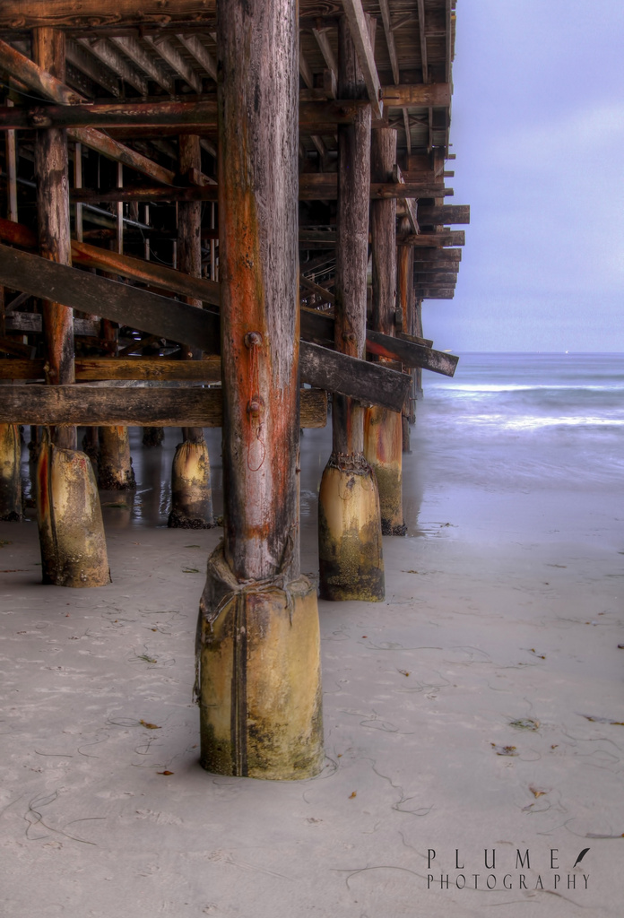 Under the pier!  by orangecrush