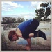 Crow pose on Belle isle  by annymalla