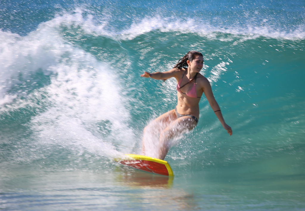 Surf chick by abhijit