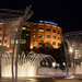 Downtown water feature at night in Columbus by ggshearron