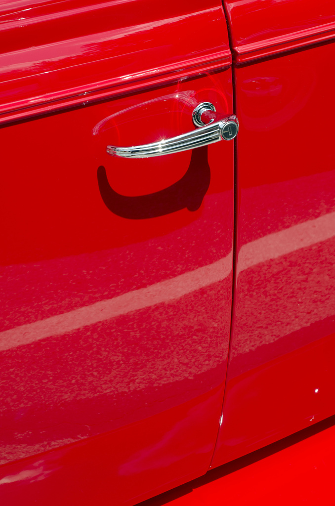 Red door handle by ggshearron