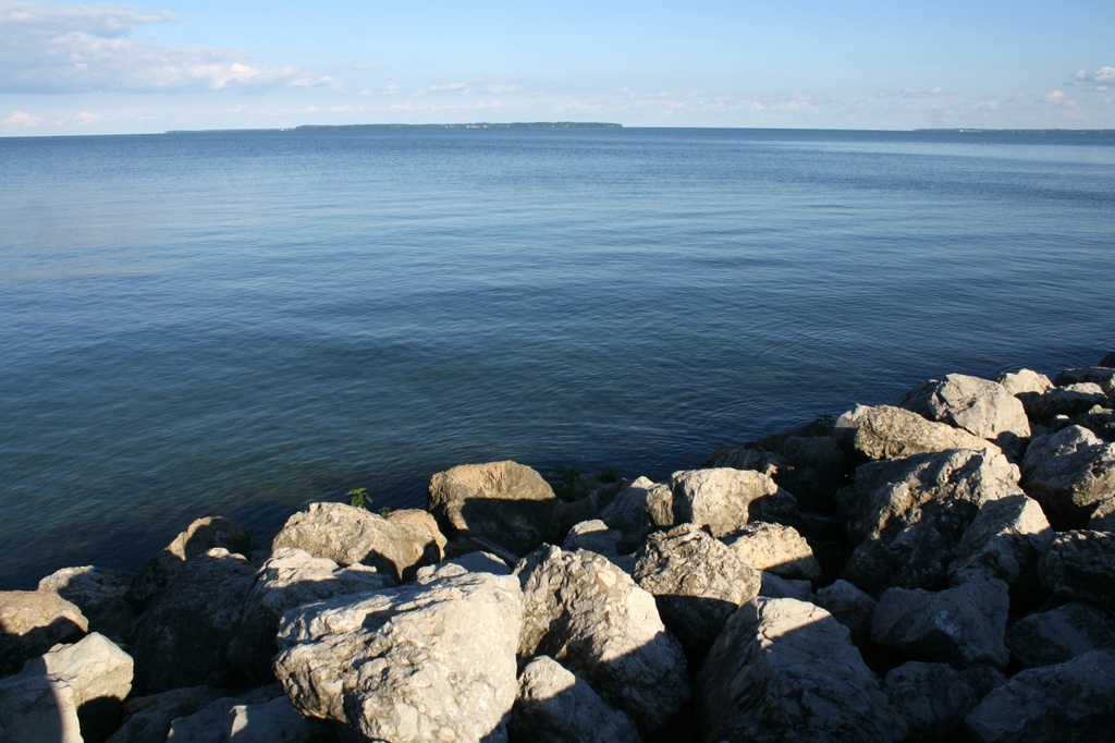 Pebbles by Lake Erie (well, maybe rocks) by mittens
