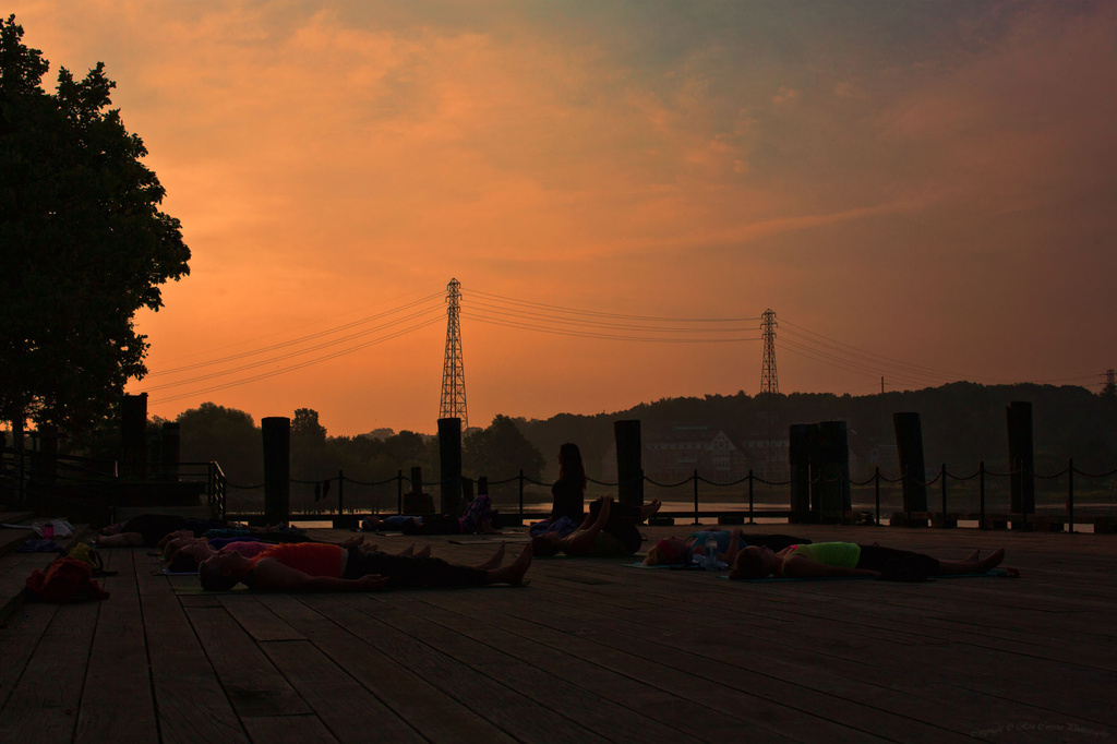 Yoga at Dawn by kannafoot