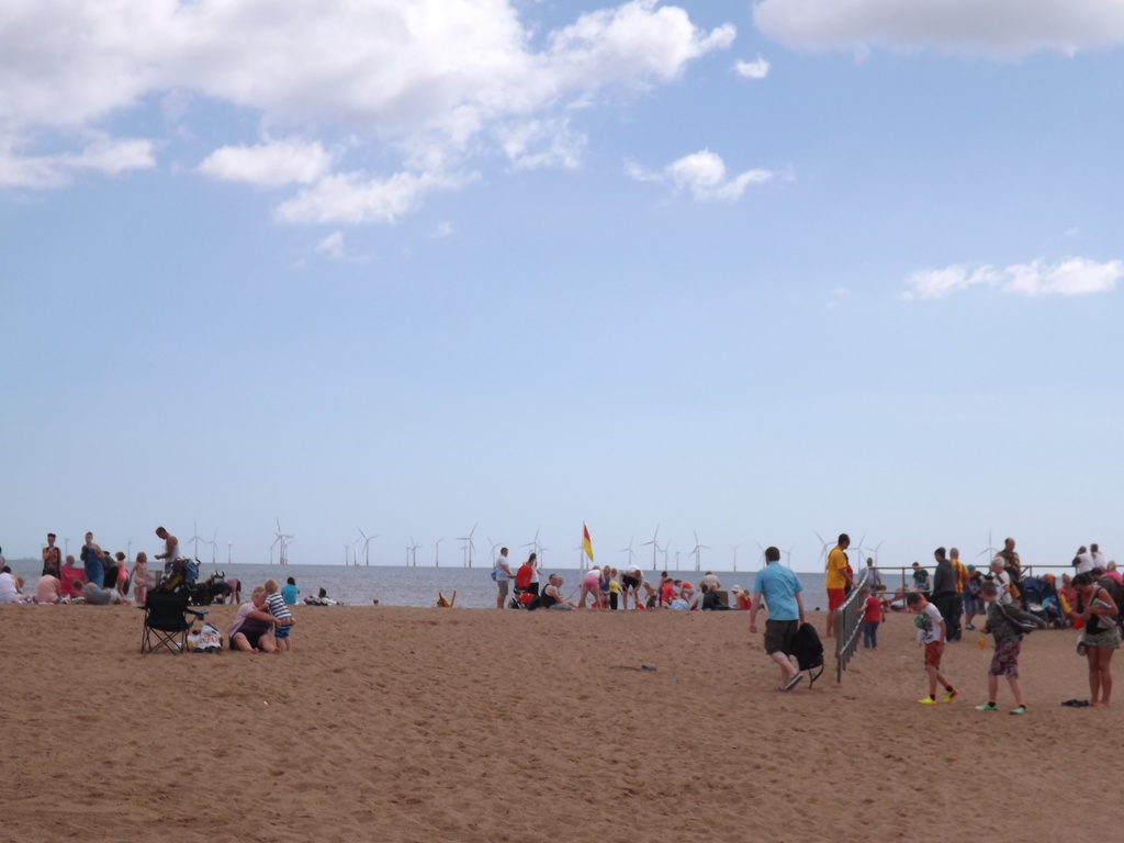 Skegness Beach and Windfarm by plainjaneandnononsense