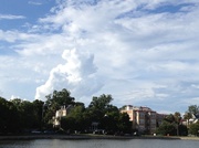 23rd Aug 2013 - Late afternoon summer clouds over Colonial Lake, Charleston, SC