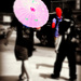 spiderman and the boy with the pink parasol by summerfield