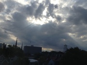 24th Aug 2013 - Sun rays over the Wraggborough neighborhood, Charleston, SC