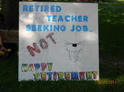 24th Aug 2013 - Retirement Sign