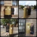 Golden Postboxes in all shapes and sizes by plainjaneandnononsense