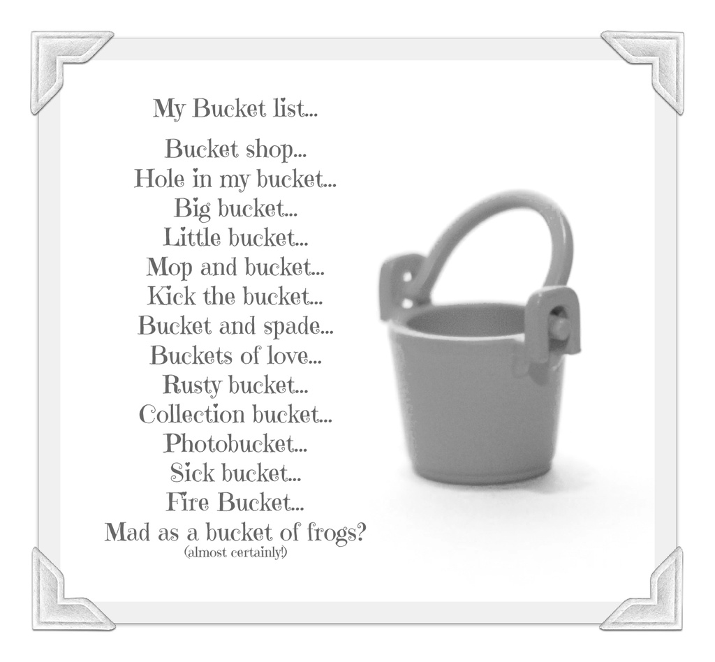 Bucket list by nicolaeastwood