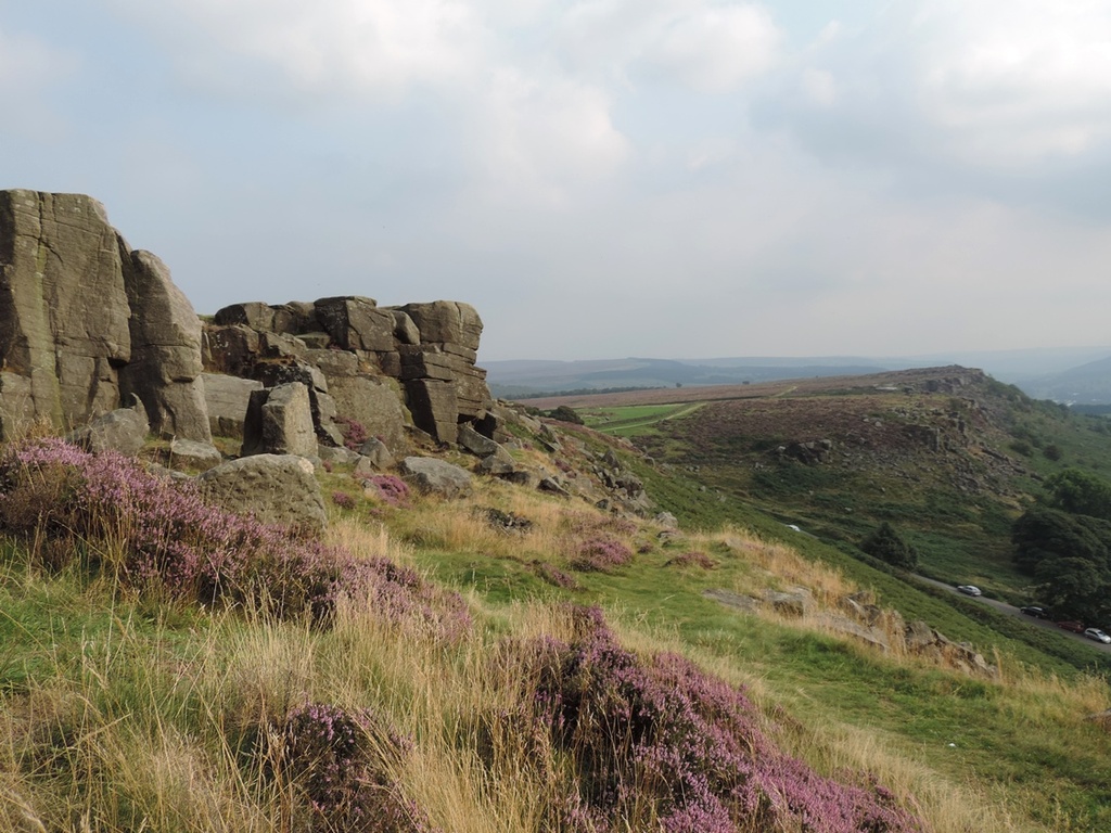 Baslow Edge from Curbar Edge by roachling