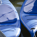 Kayaks in blue by ggshearron