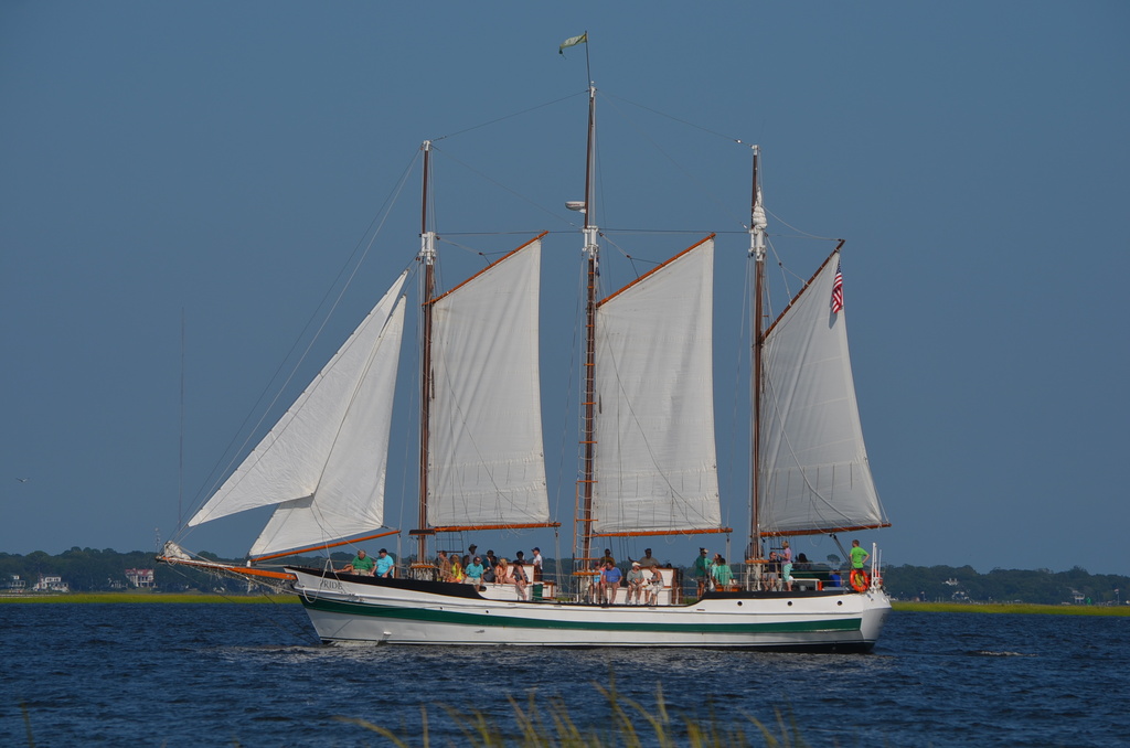 Sailing in Charleston Harbor, Charleston, SC by congaree