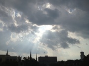 4th Sep 2013 - Skies over downtown Charleston with sun rays.