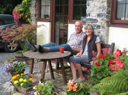 5th Sep 2013 - John and Pamela outside the Cottage