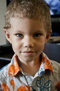 8th Sep 2013 - Portrait of my grandson Caleb ... those eyes!