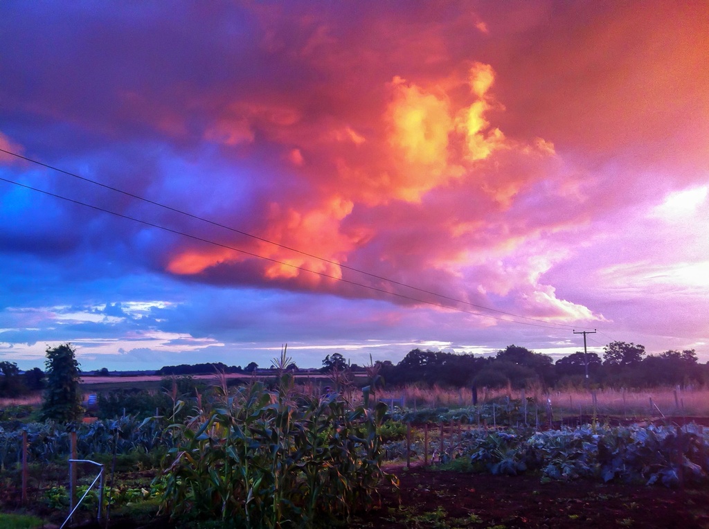 iphone sunset and rain clouds by jantan