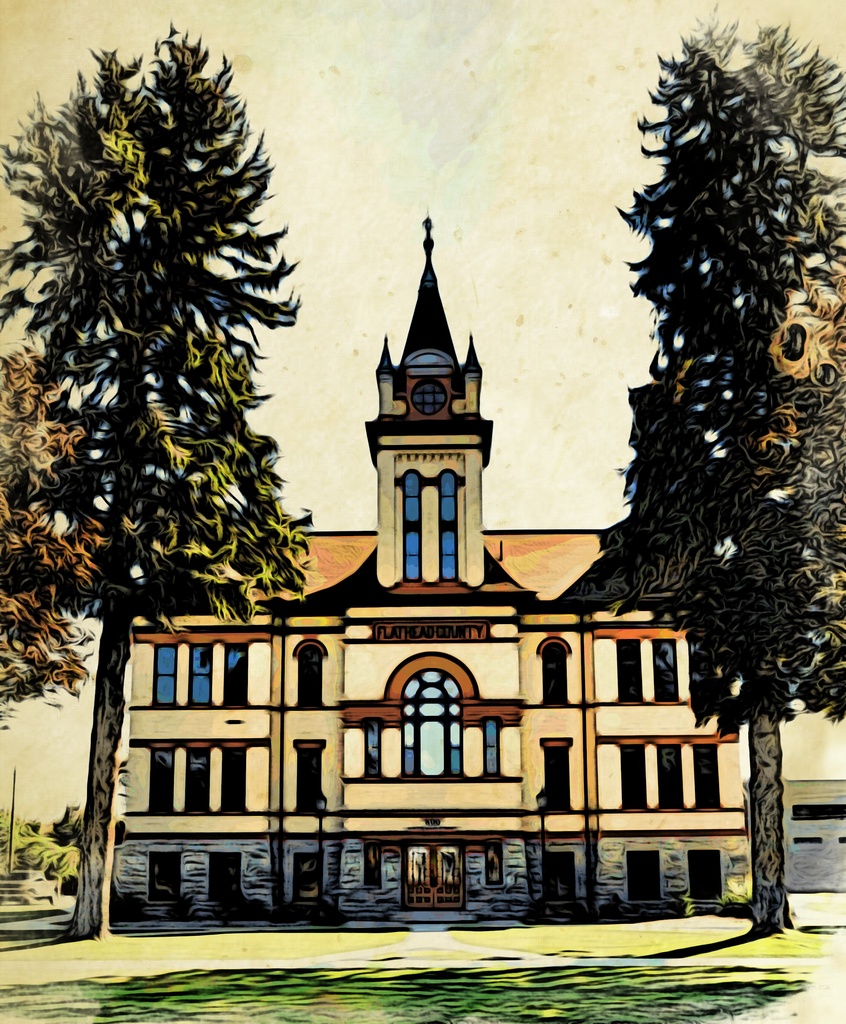 Kalispell Courthouse Montana by joysfocus