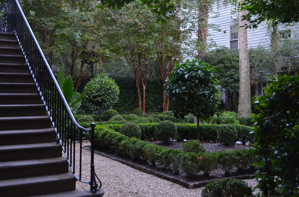 Garden and stairs, Harleston Village, Charleston, SC by congaree