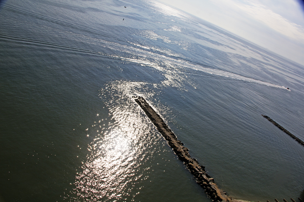 Leaving the inlet - heading into the Atlantic by hjbenson