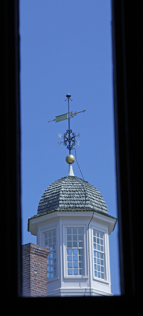 Cupola and Weather Vane at Williamsburg Museum by hjbenson