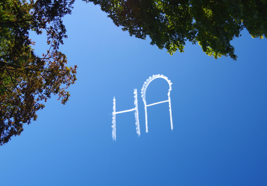 HA!  Skywriting by houser934
