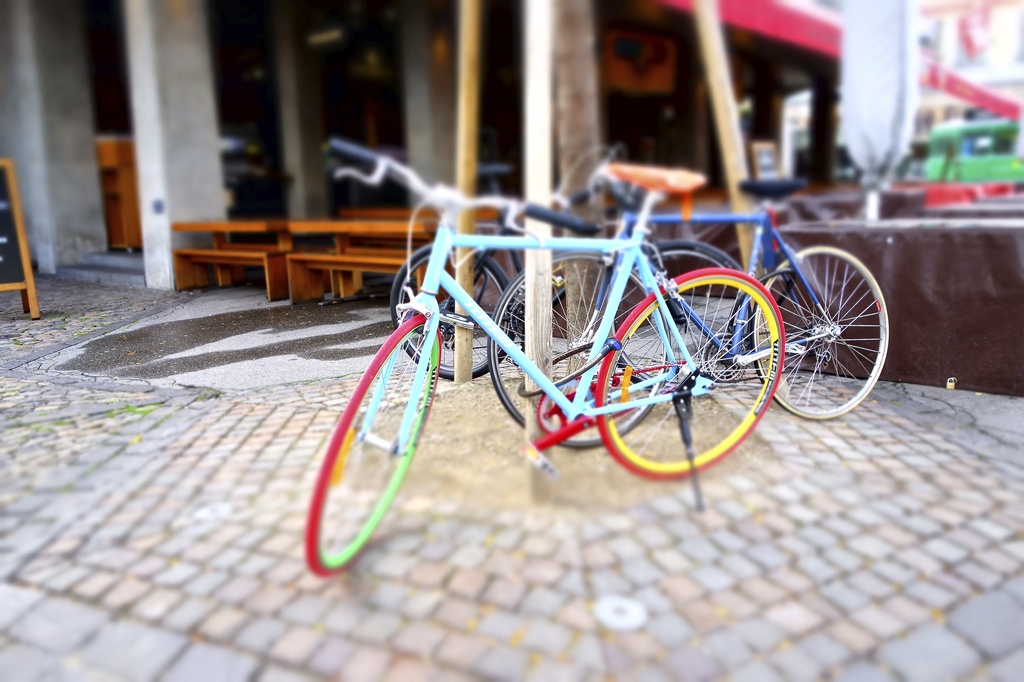 The rainbow bike by cocobella