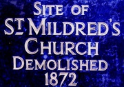 14th Sep 2013 - Sorry, St Mildred (Man-made indigo, please don't trouble to comment)