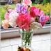 Last of my sweet peas and two tomatoes! by craftymeg