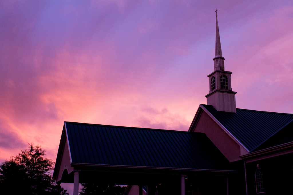 Church at sunset by rayas