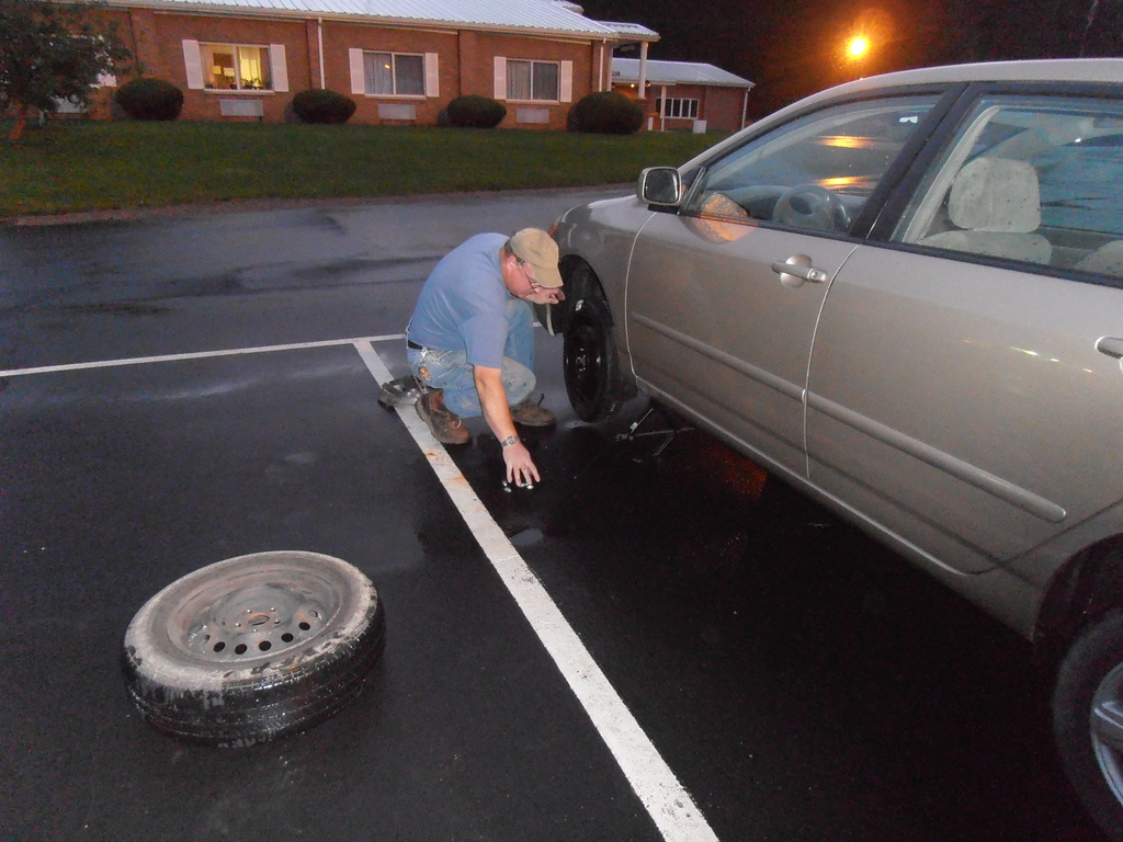 Flat Tire by julie