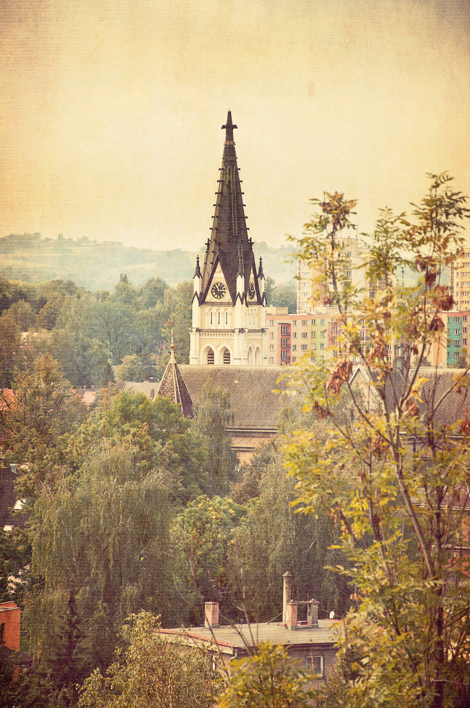 View of the church in Cieszyn by walia