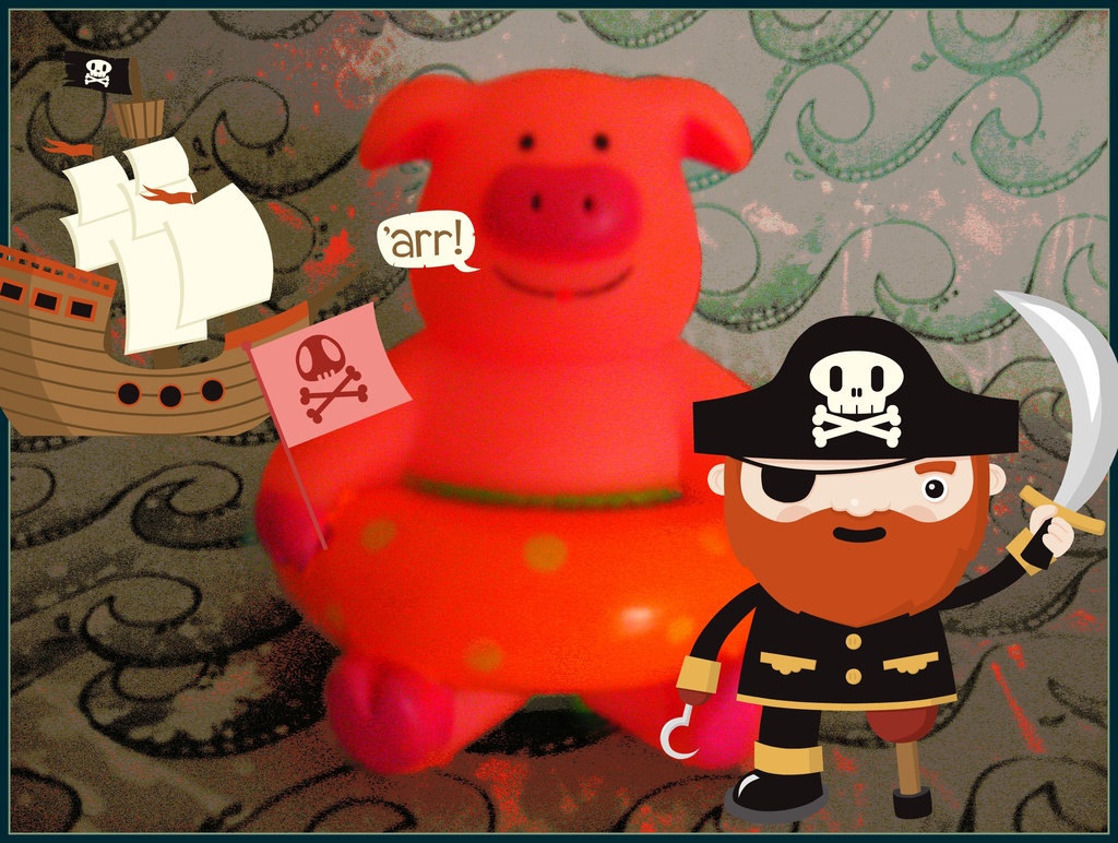 Piggy Goes Pirate by olivetreeann