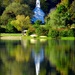 White Church On The Lake by paintdipper