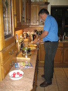 26th Sep 2013 - Chris Preparing Dinner