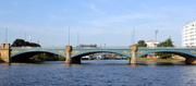 28th Sep 2013 - Not often you can get a shot like this ...Trent Bridge from the river