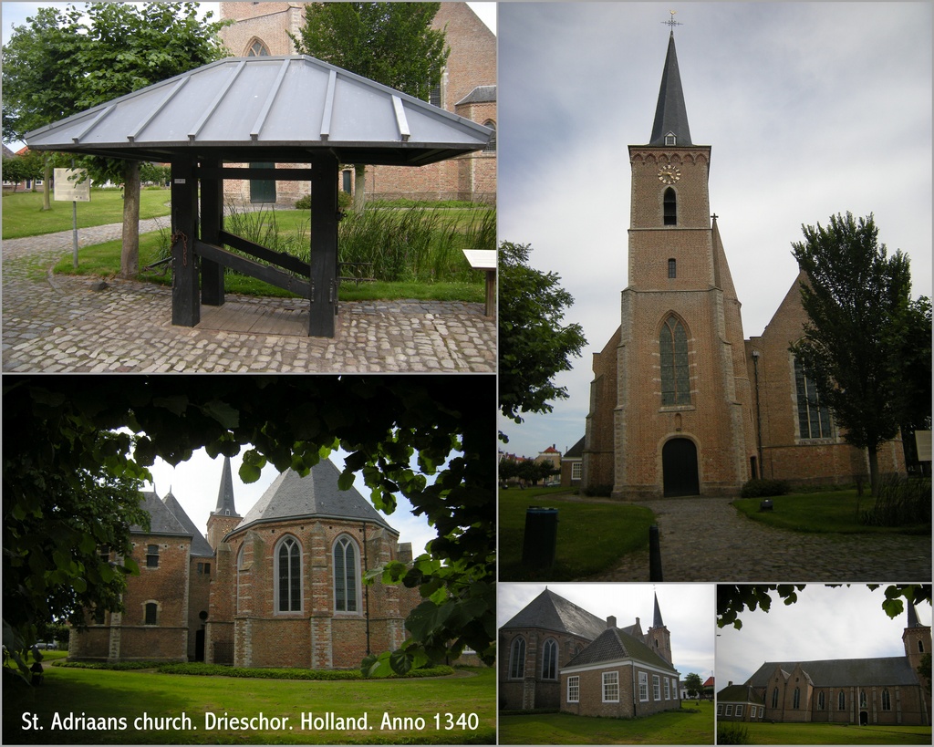 St. Adriaans church . Drieschor Holland by pyrrhula