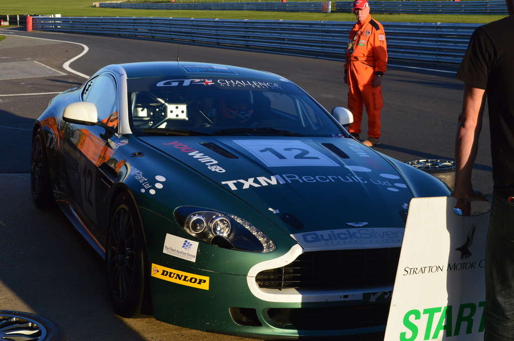 Craig Dolby prior to driver change Snetterton Aston Martin GT4 Challenge by motorsports