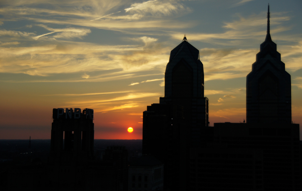 Philadelphia sunset by danette