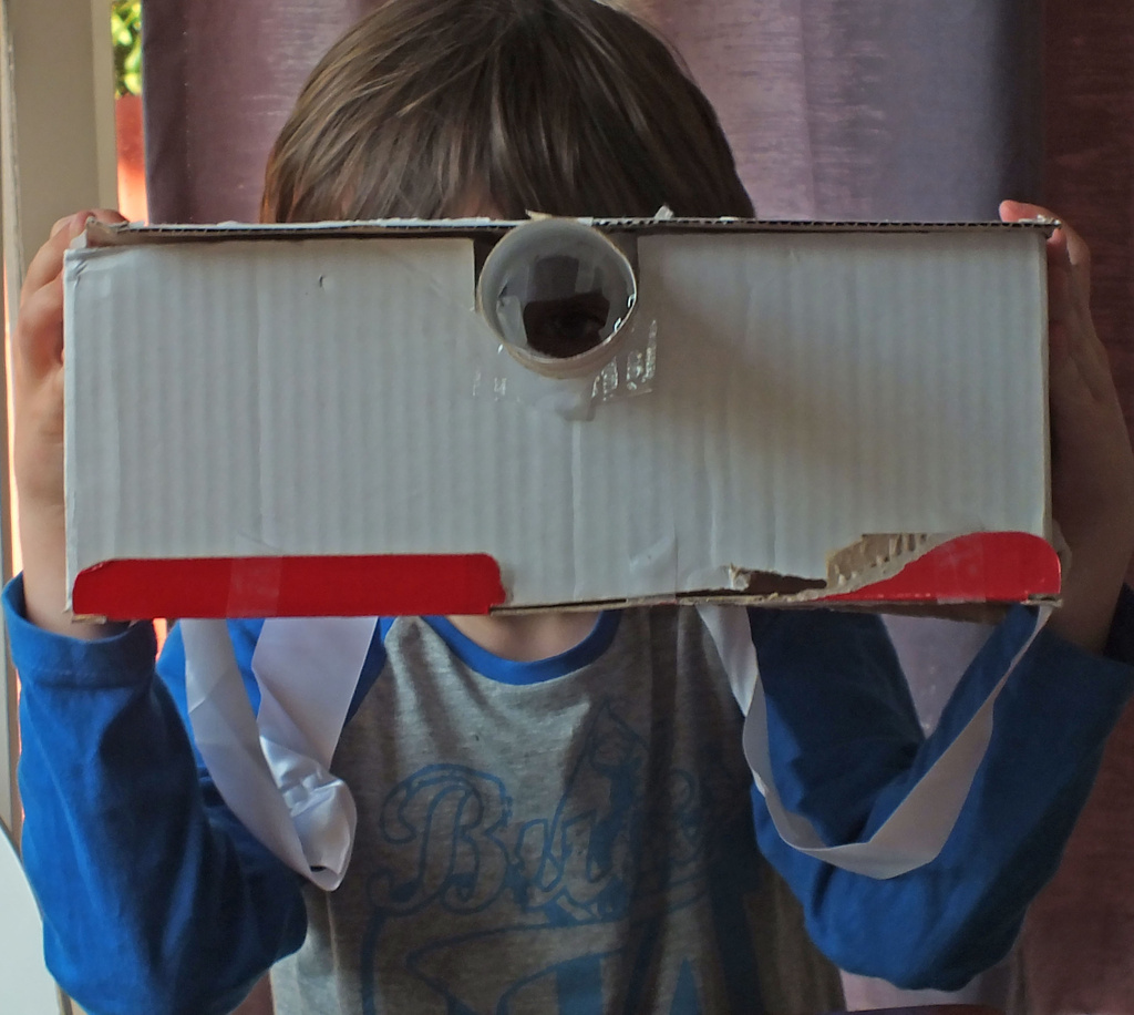 Emmerson's cardboard camera by kiwinanna
