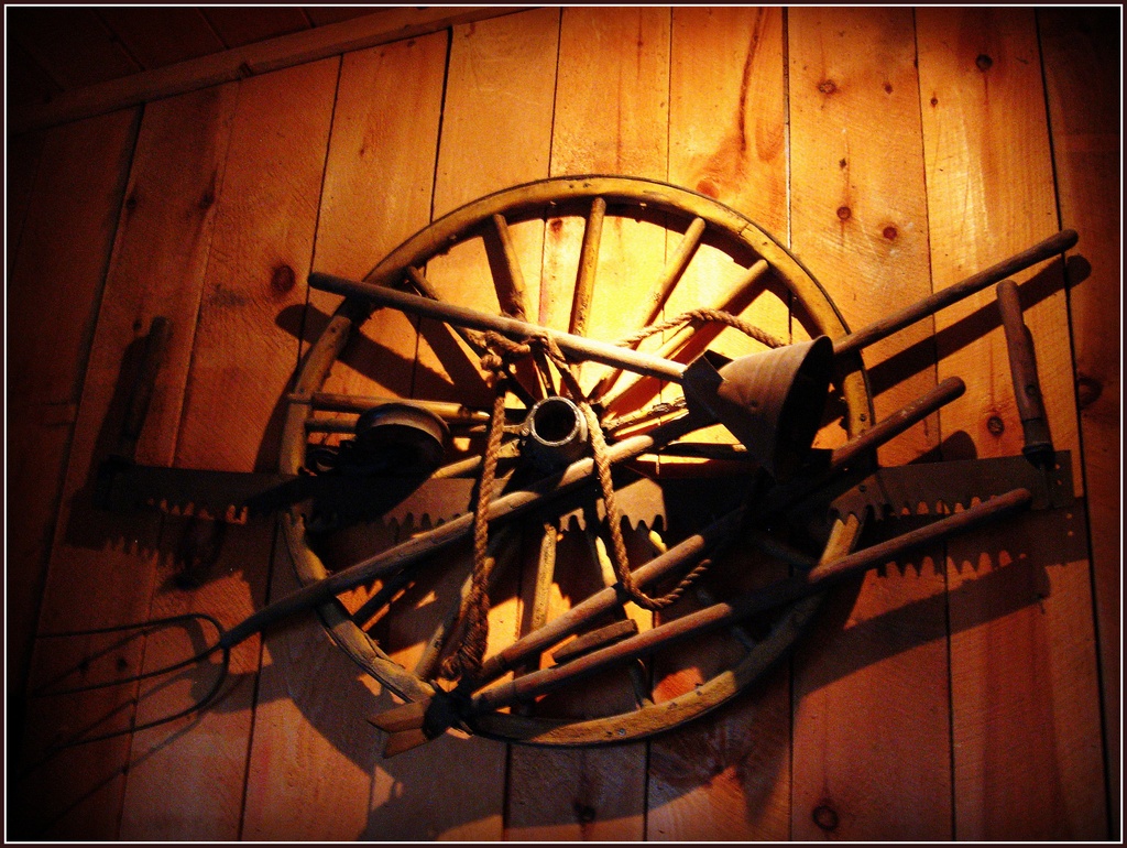 Wagon Wheel at the Adirondak Grill by olivetreeann