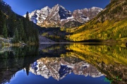 8th Oct 2013 - Maroon Bells Reflection...Lucky to get this Shot!