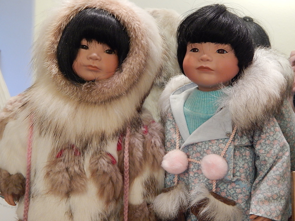 Inupiaq Eskimo Boy and Girl by bjywamer