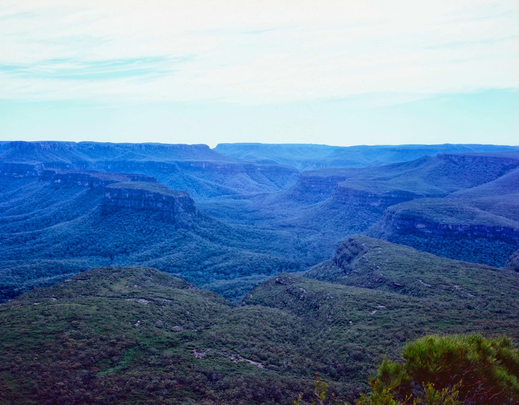 Byangee Mountain and Clyde River Gorge by peterdegraaff