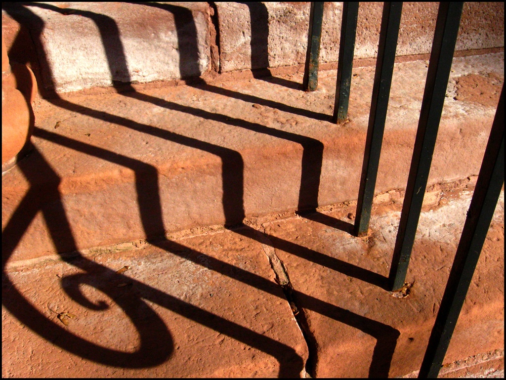Shadows on the Steps at Rollins Chapel by olivetreeann