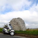 My new Vespa visits Avebury standing stones