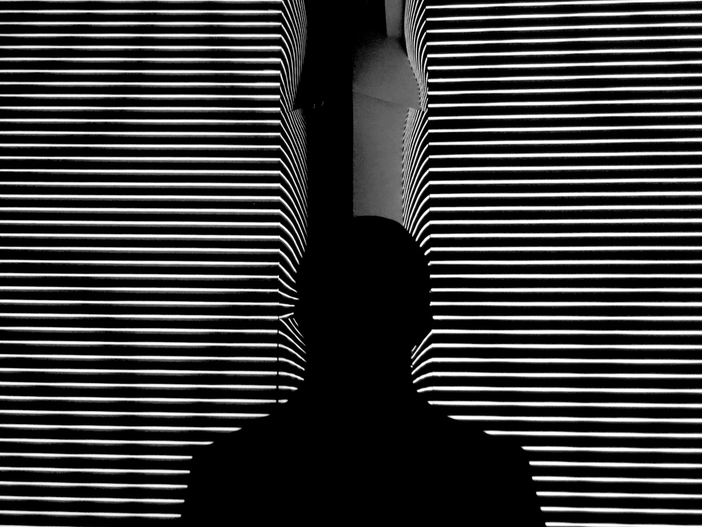 Silhouetted Man by jyokota