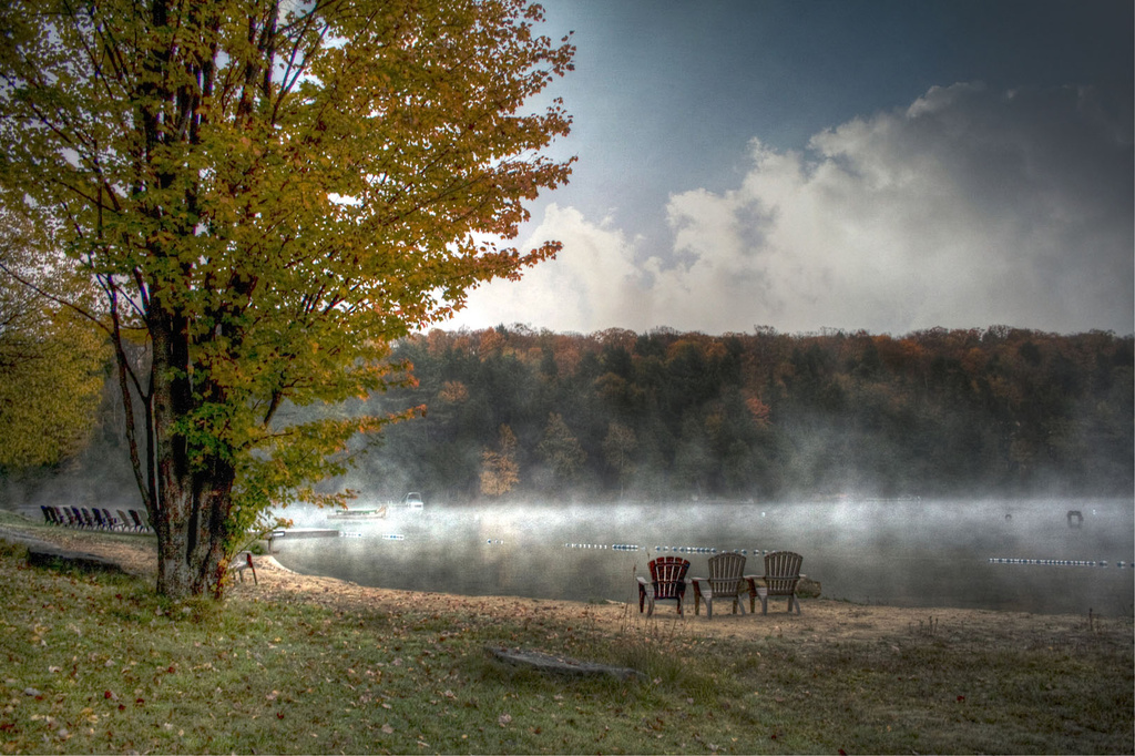 Misty Morn at Billie Bear Lodge by pdulis