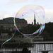 London in a bubble by padlock